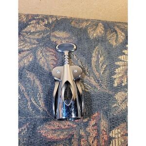 Silver and Black Stainless Steel Wine Bottle Opener